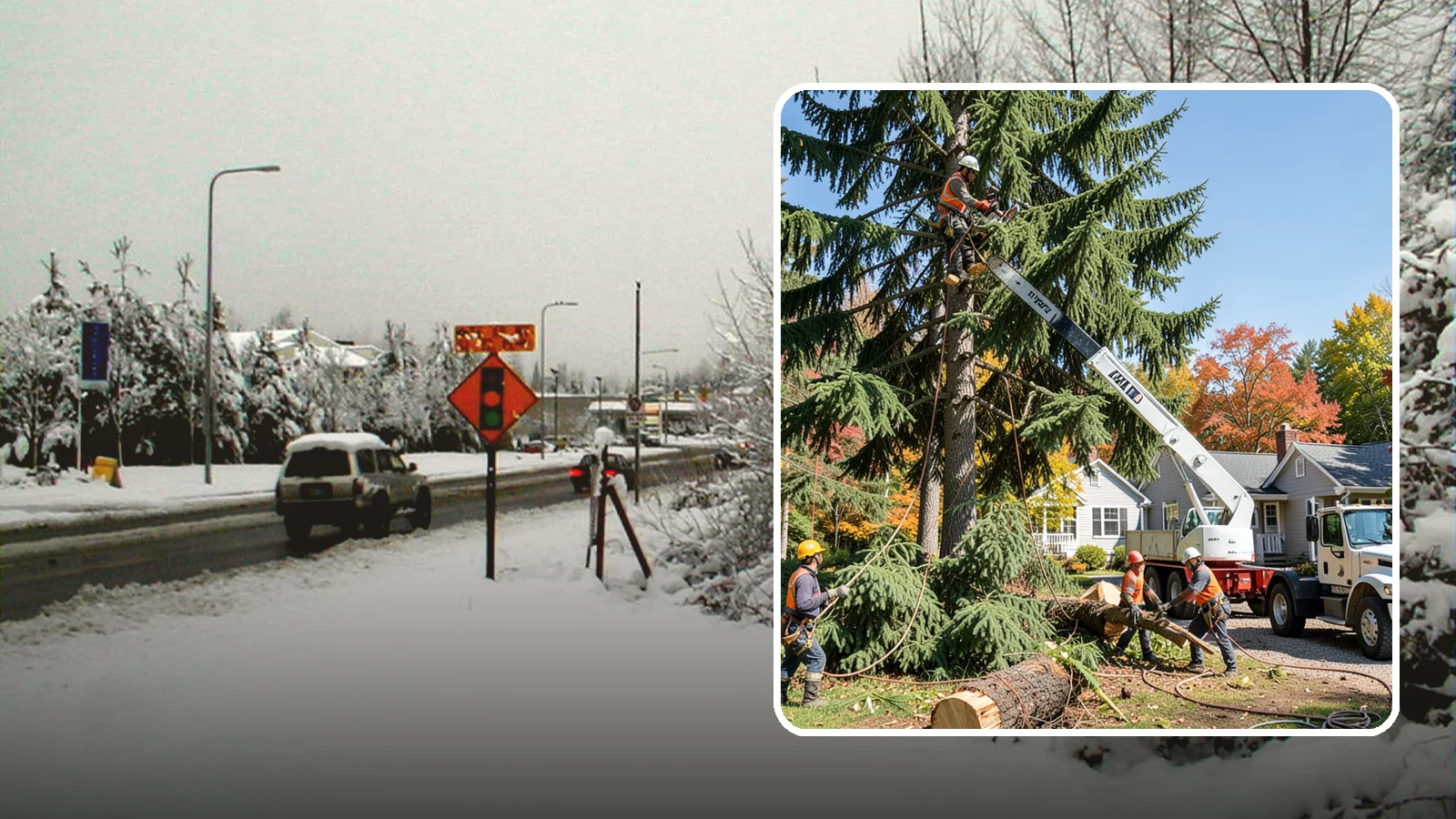 Large tree removal in Newcastle, King County, WA - The sectional removal of large-diameter or tall trees.