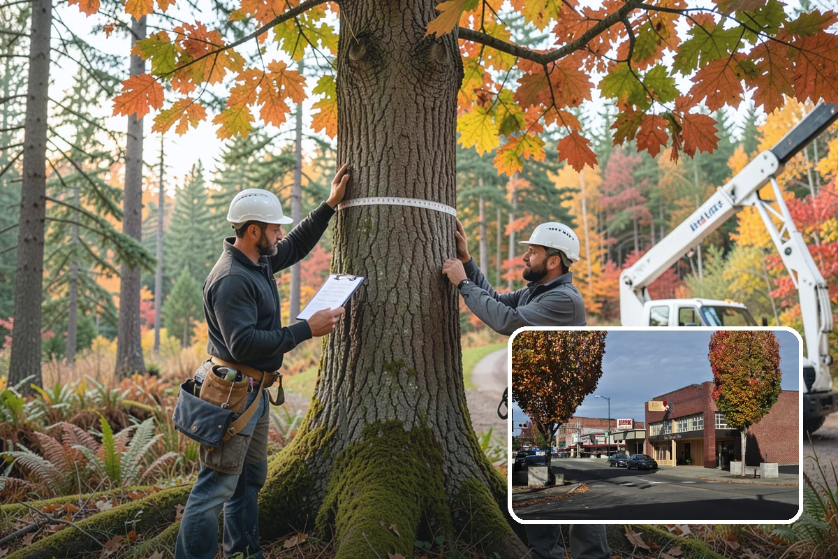 Large tree removal in Puyallup, Pierce County, WA - Removes safety hazards and reduces liability
