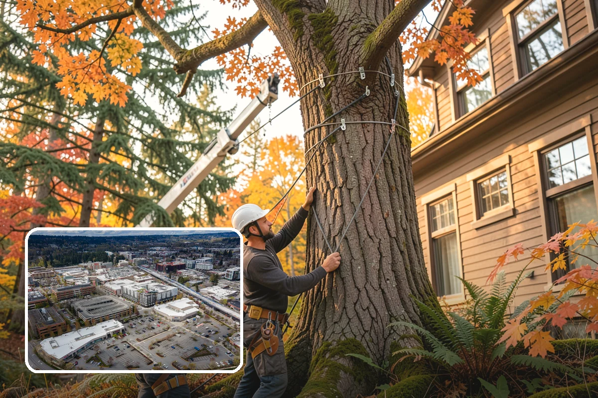 Large tree removal in Redmond, King County, WA - Removes safety hazards and reduces liability