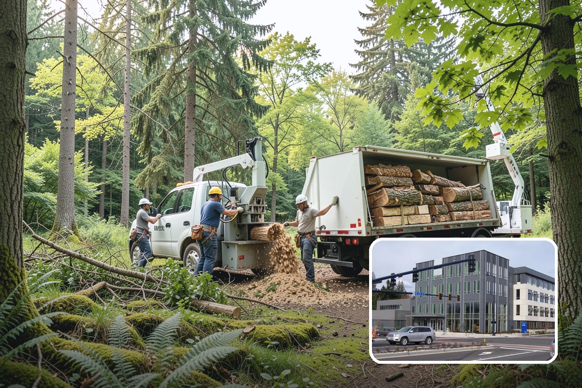 Large tree removal in Shoreline, King County, WA - Removes safety hazards and reduces liability