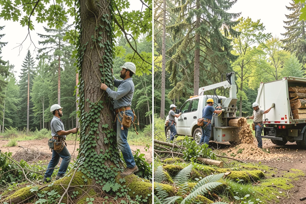 Large tree removal in Steilacoom, Pierce County, WA - On-site assessment and hazard evaluation