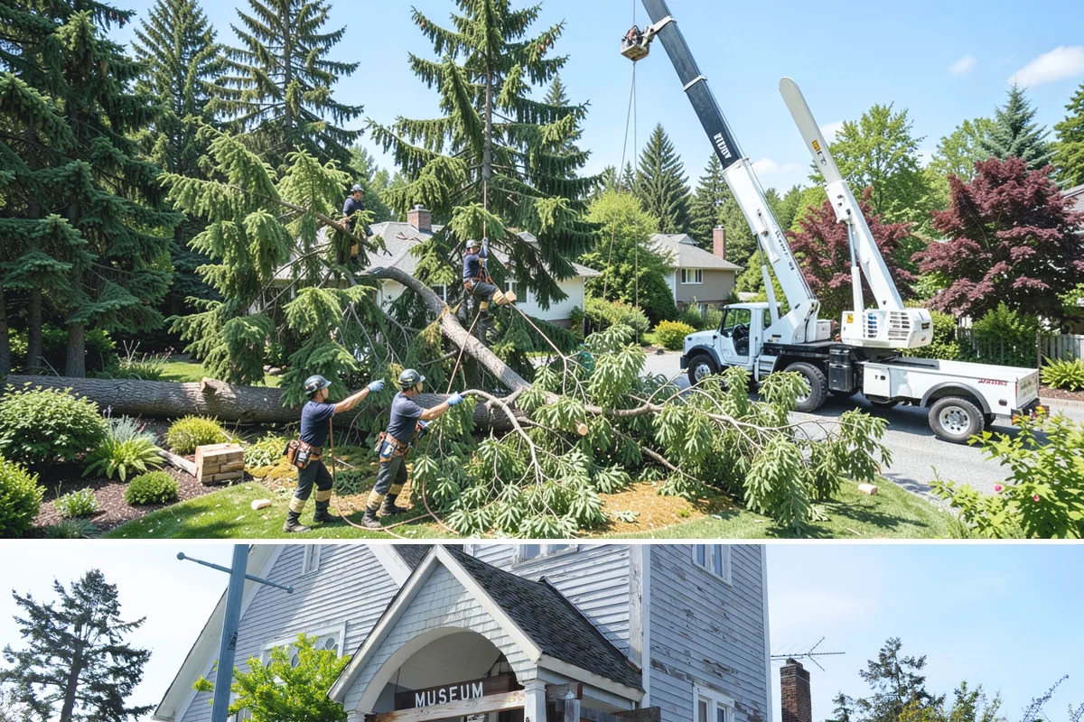 Large tree removal in Steilacoom, Pierce County, WA - In the Puget Sound climate, this service is best performed when foliage has dropped in late fall or winter to improve visibility...