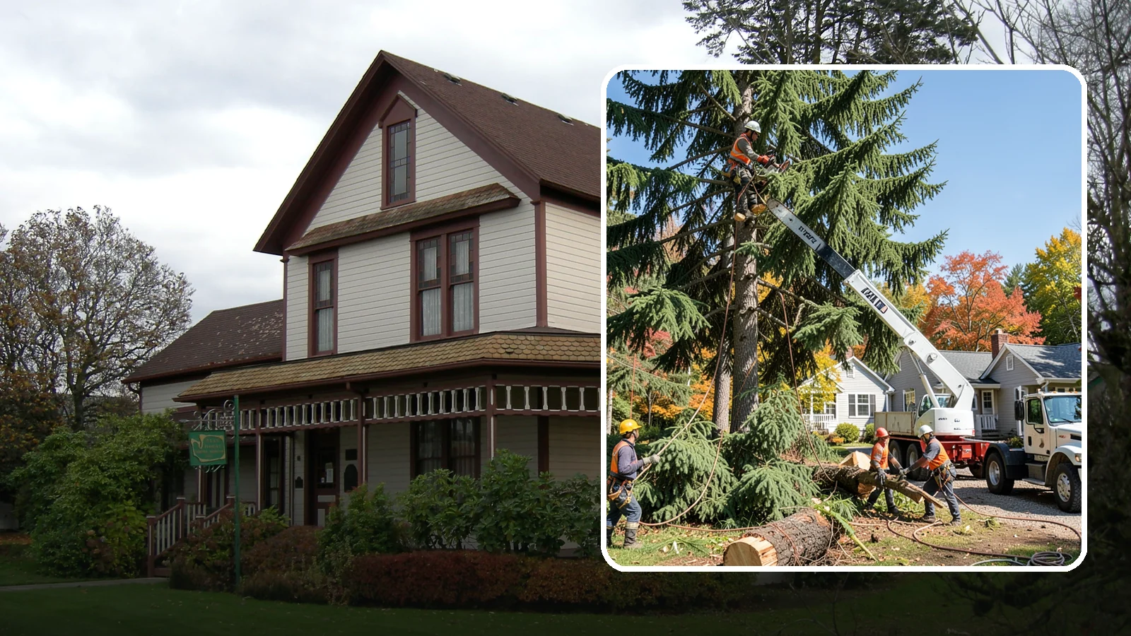 Large tree removal in Sumner, Pierce County, WA - The sectional removal of large-diameter or tall trees.