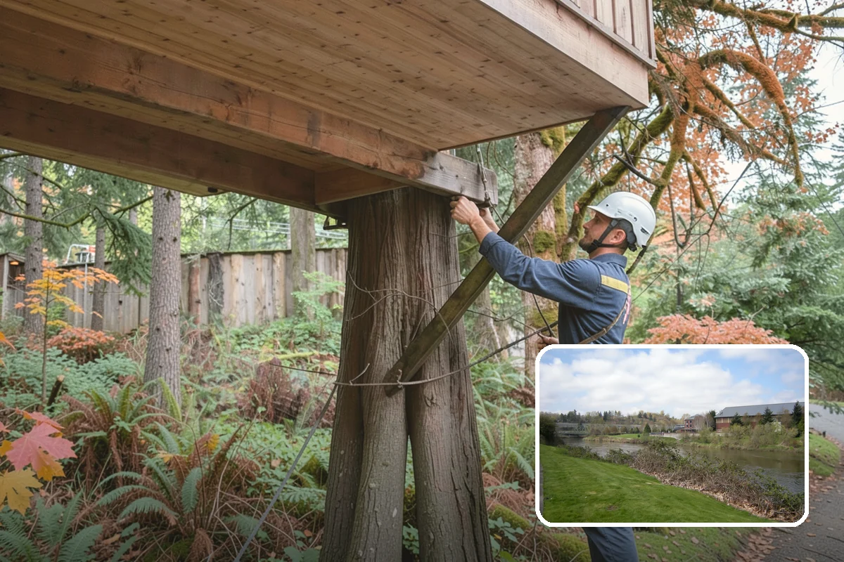 Large tree removal in Tukwila, King County, WA - Removes safety hazards and reduces liability