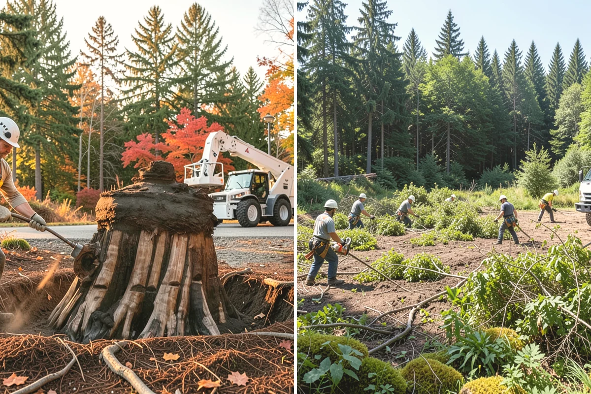 Large tree removal in University Place, Pierce County, WA - On-site assessment and hazard evaluation