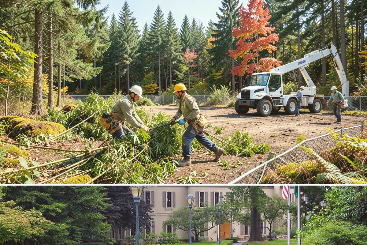 Large tree removal in Woodinville, King County, WA - In the Puget Sound climate, this service is best performed when foliage has dropped in late fall or winter to improve visibility...