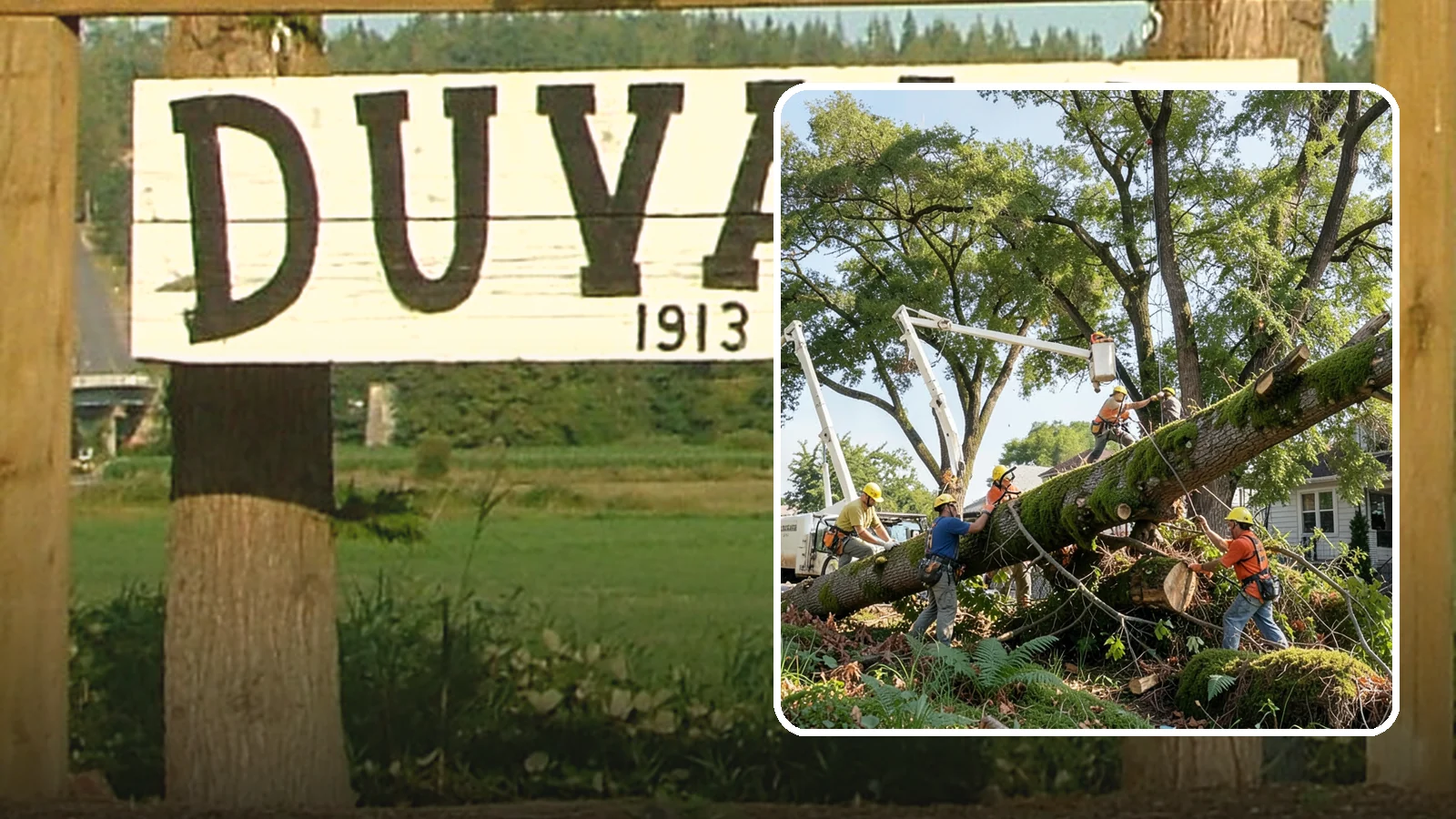 Leaning tree removal in Duvall, King County, WA - The removal of trees with a pronounced or unstable lean.