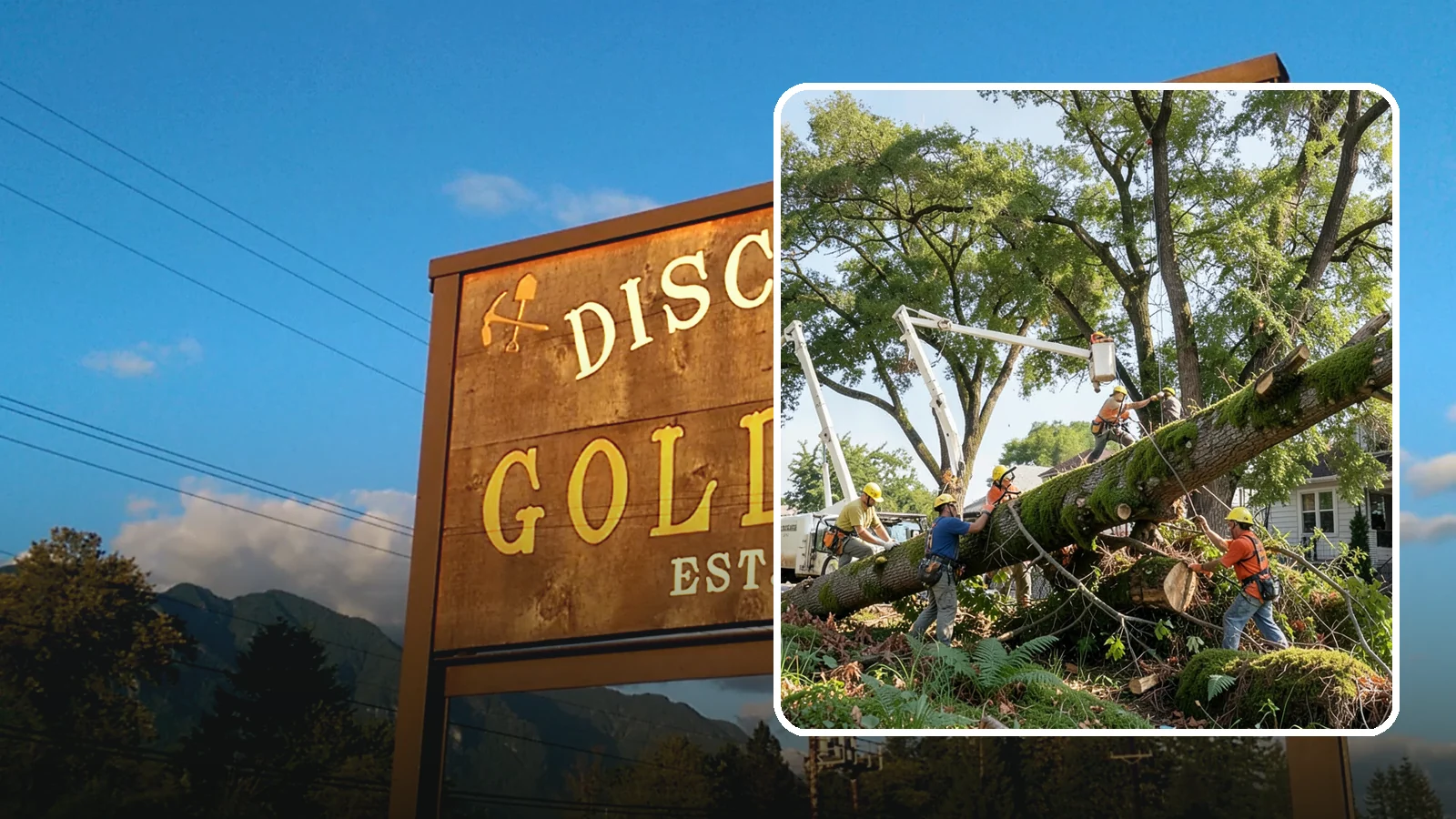 Leaning tree removal in Gold Bar, Snohomish County, WA - The removal of trees with a pronounced or unstable lean.