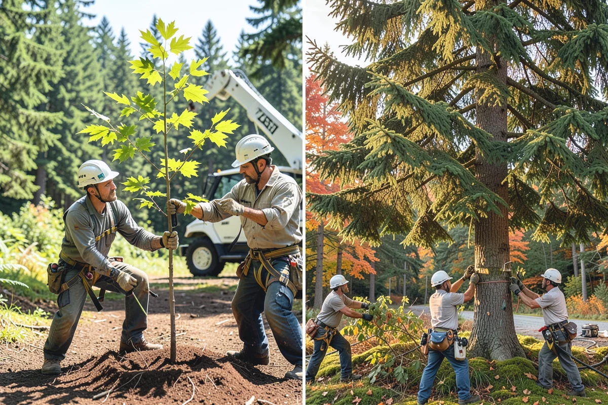 Leaning tree removal in Gold Bar, Snohomish County, WA - On-site assessment and hazard evaluation