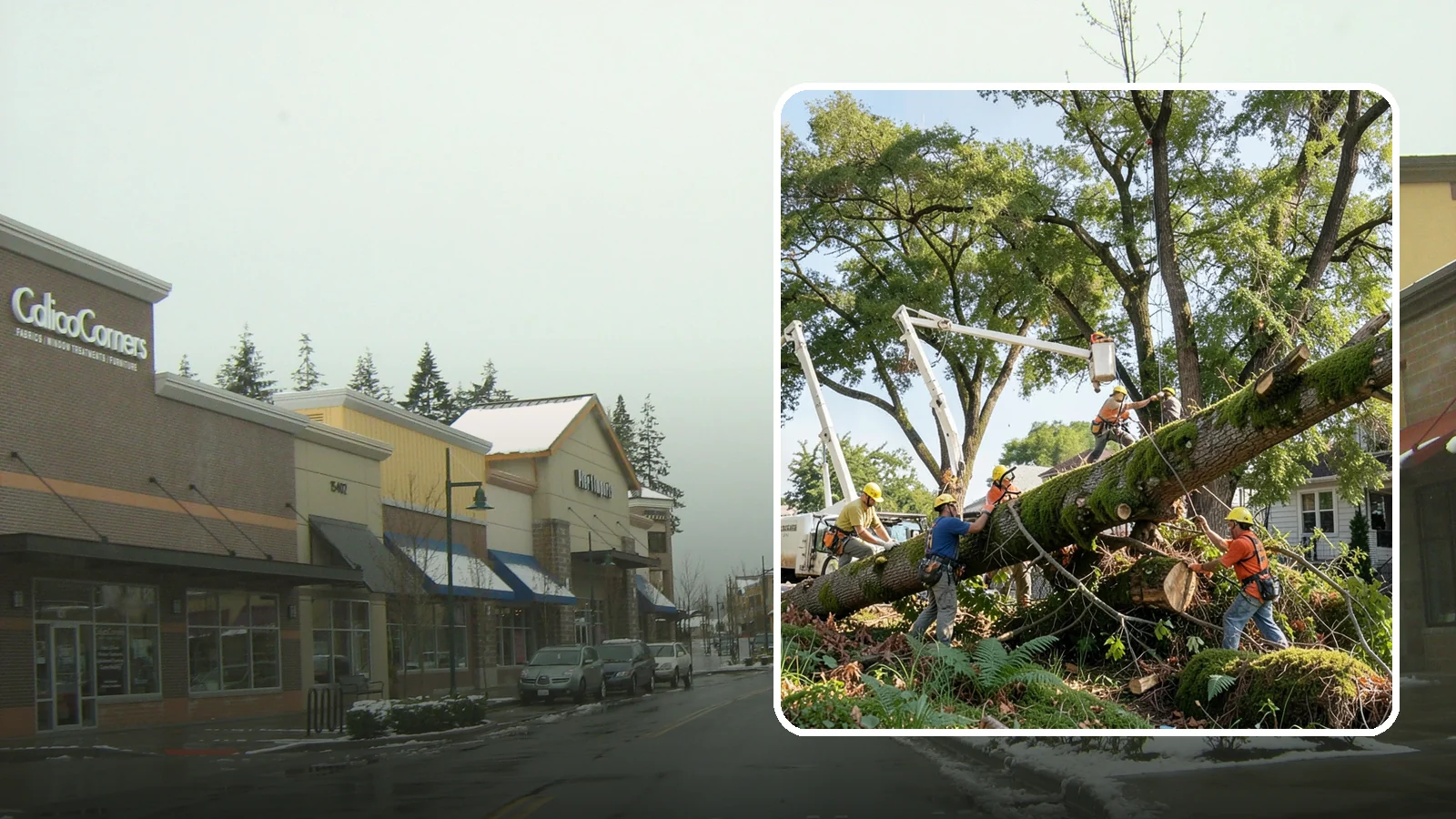Leaning tree removal in Mill Creek, Snohomish County, WA - The removal of trees with a pronounced or unstable lean.