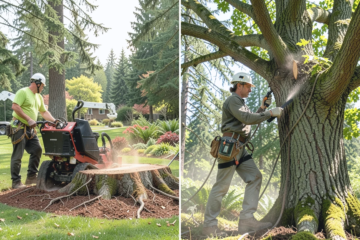 Leaning tree removal in Skykomish, King County, WA - On-site assessment and hazard evaluation