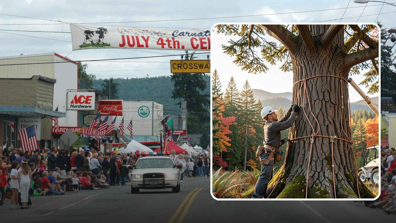 Lightning protection systems in Carnation, King County, WA - The installation of lightning protection for high-value trees.