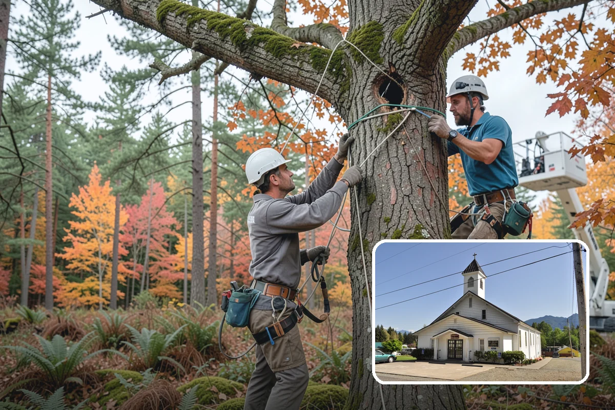 Lightning protection systems in Concrete, Skagit County, WA - Reduces the risk of limb or stem failure