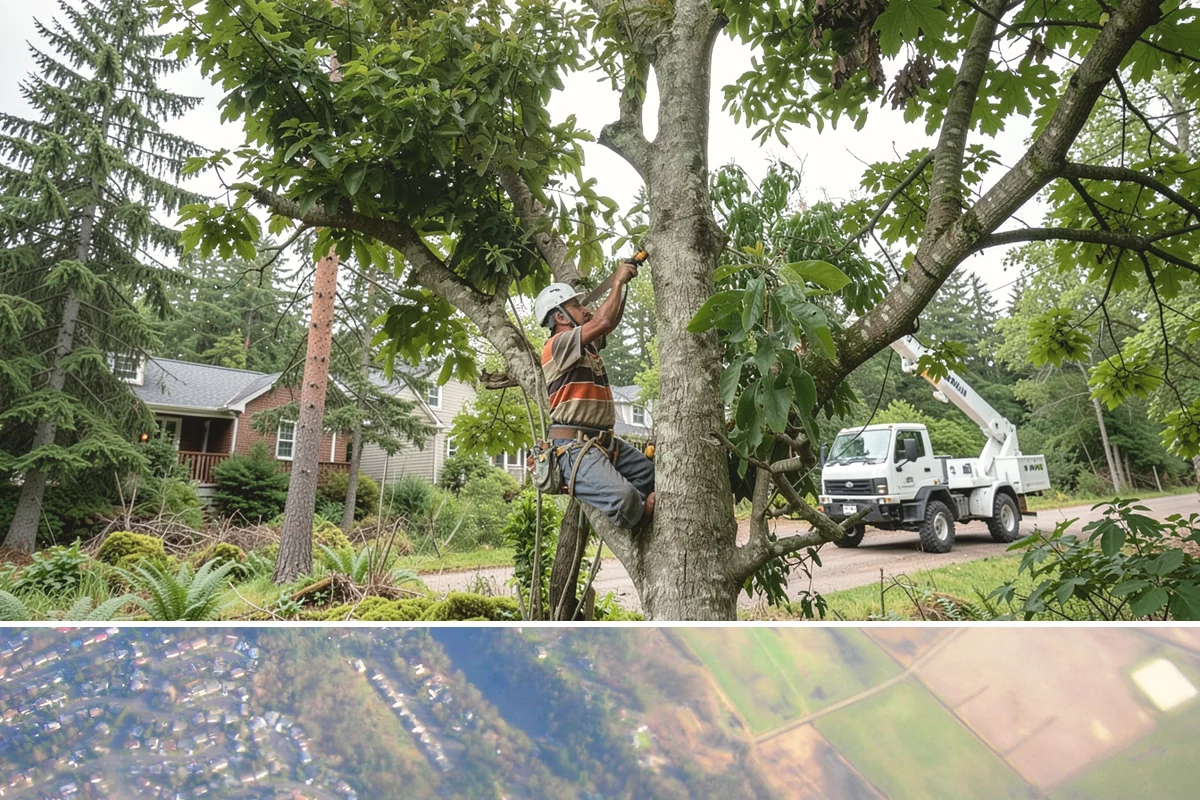 Limb support systems in Algona, King County, WA - This service can generally be performed year-round in Puget Sound weather but requires careful planning to avoid ice loading on...