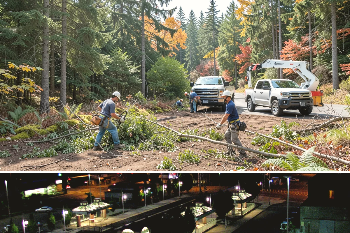 Limb support systems in Auburn, King County, WA - This service can generally be performed year-round in Puget Sound weather but requires careful planning to avoid ice loading on...