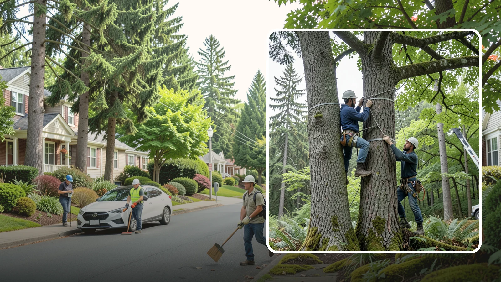 Limb support systems in Beaux Arts Village, King County, WA - Support hardware installed to reduce the risk of limb failure.