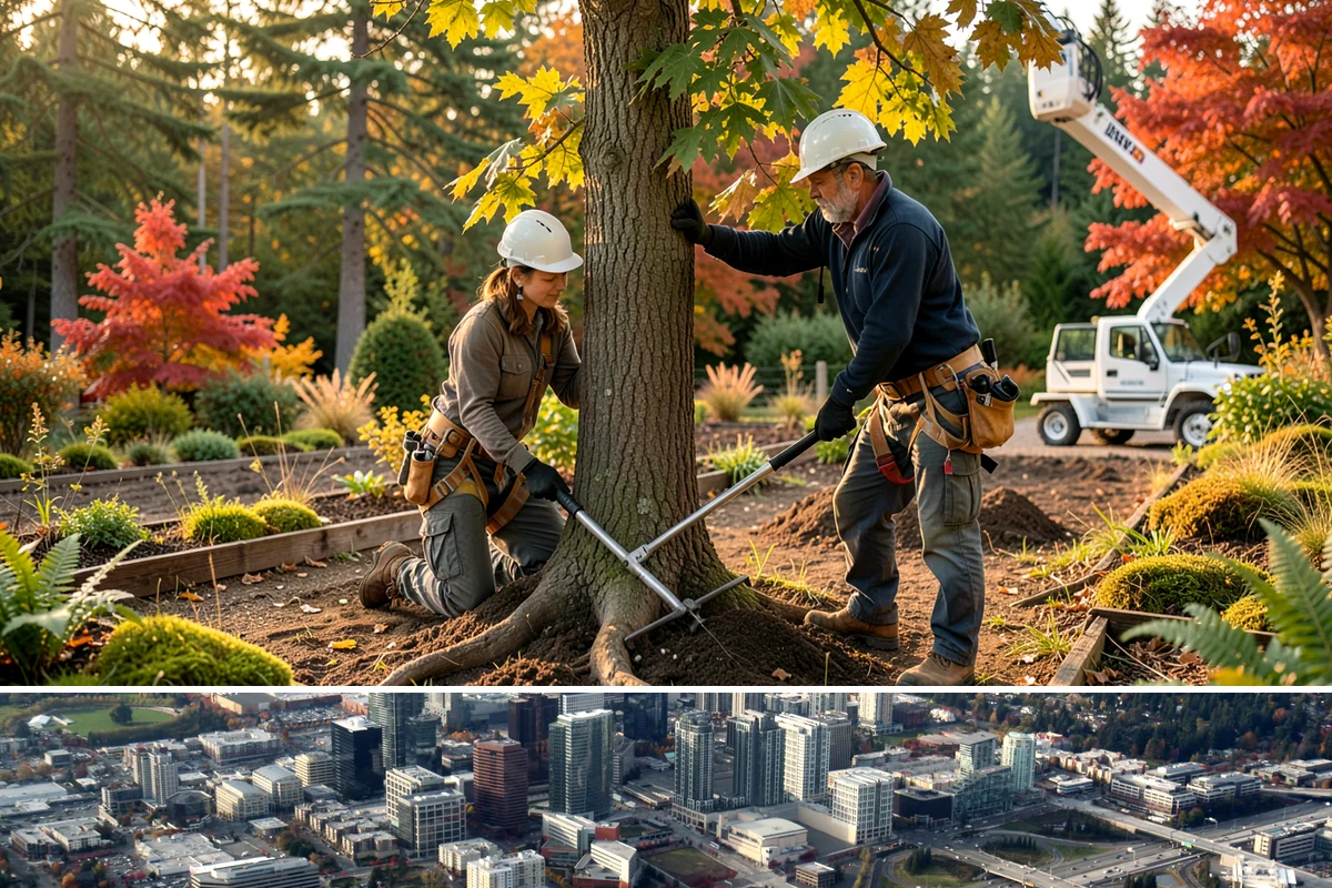 Limb support systems in Bellevue, King County, WA - This service can generally be performed year-round in Puget Sound weather but requires careful planning to avoid ice loading on...