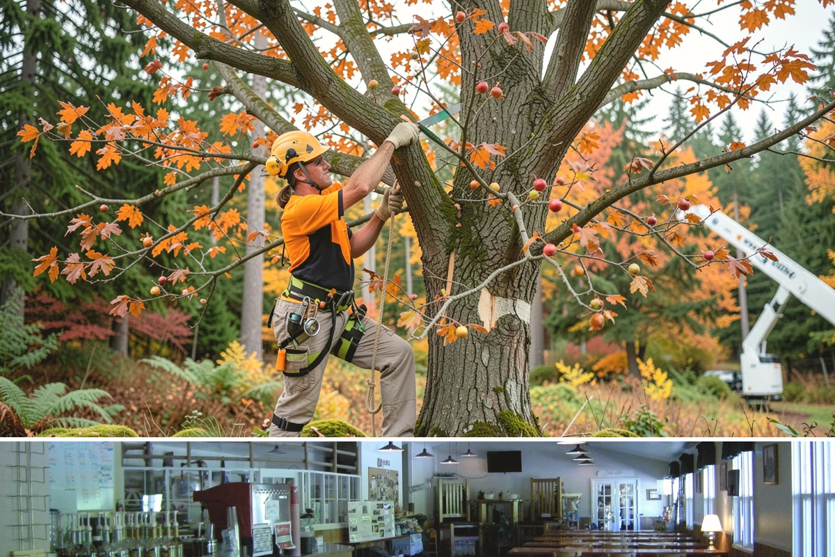 Limb support systems in Black Diamond, King County, WA - This service can generally be performed year-round in Puget Sound weather but requires careful planning to avoid ice loading on...