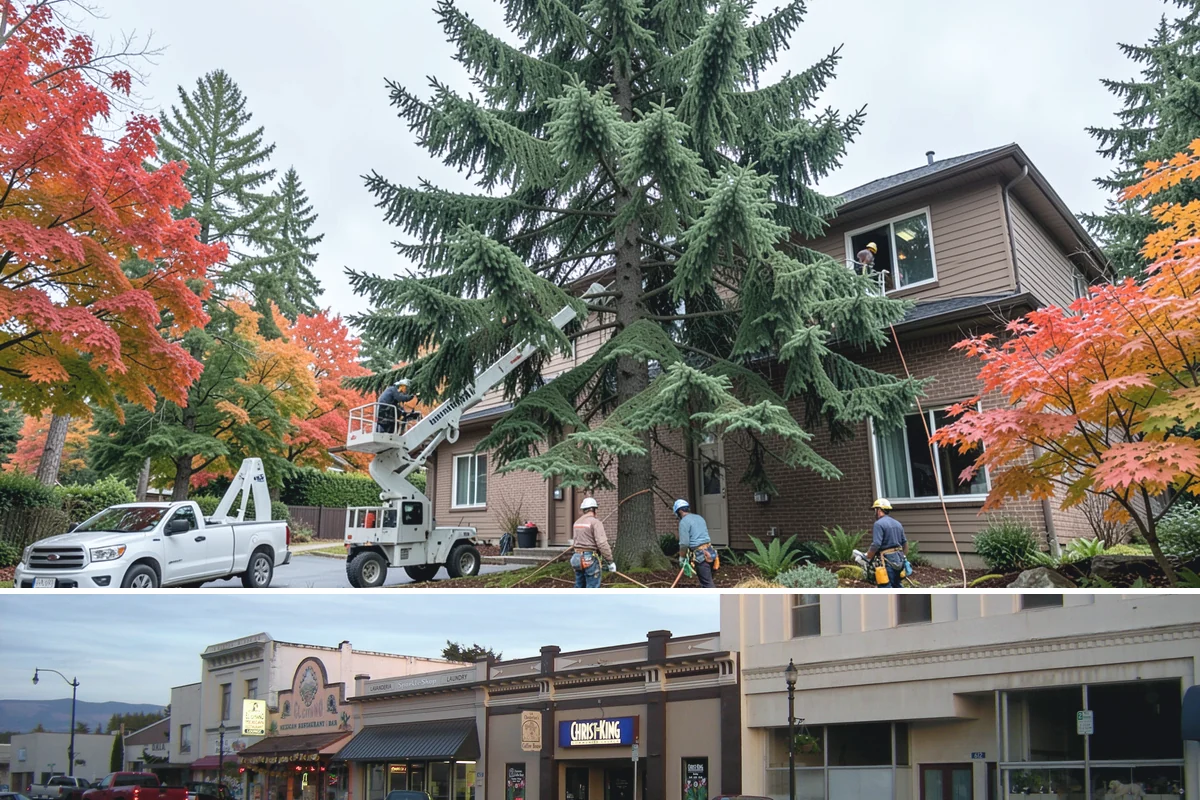 Limb support systems in Burlington, Skagit County, WA - This service can generally be performed year-round in Puget Sound weather but requires careful planning to avoid ice loading on...