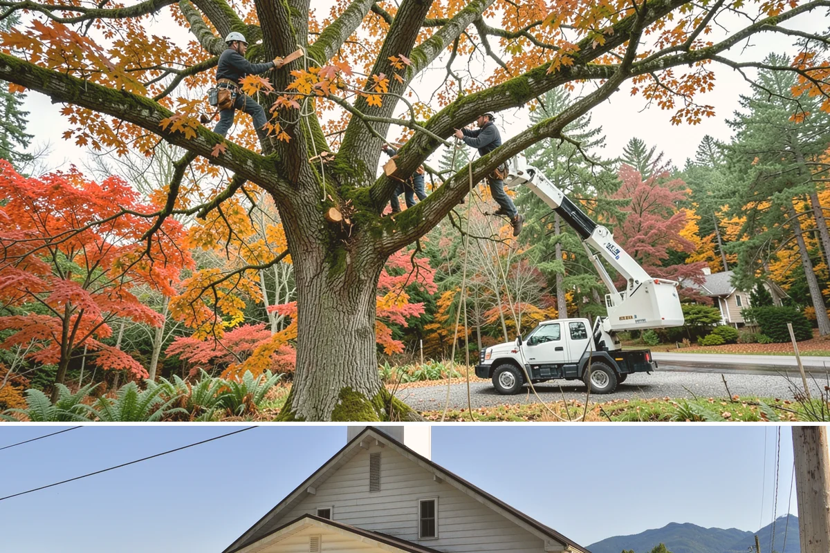 Limb support systems in Concrete, Skagit County, WA - This service can generally be performed year-round in Puget Sound weather but requires careful planning to avoid ice loading on...