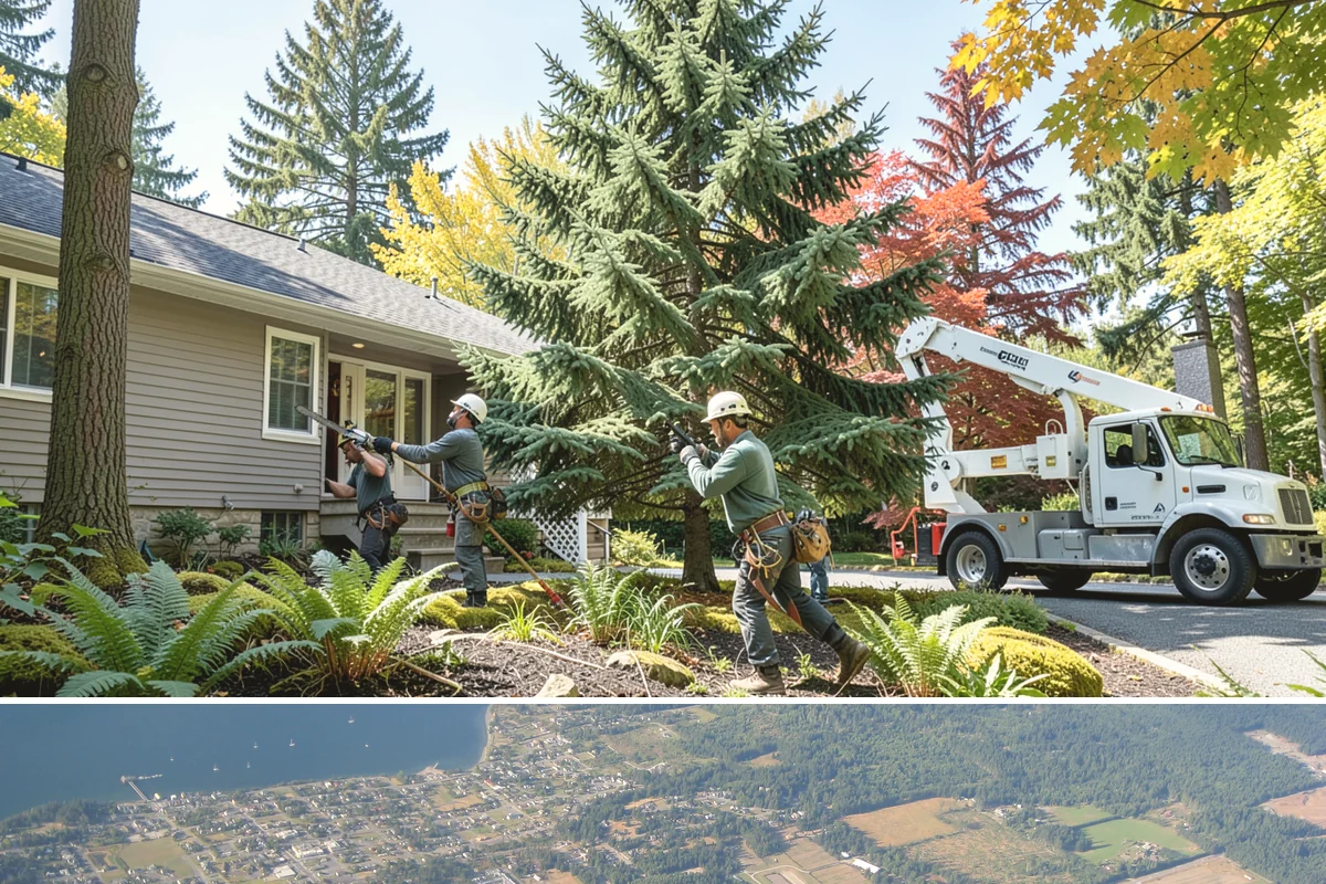 Limb support systems in Coupeville, Island County, WA - This service can generally be performed year-round in Puget Sound weather but requires careful planning to avoid ice loading on...