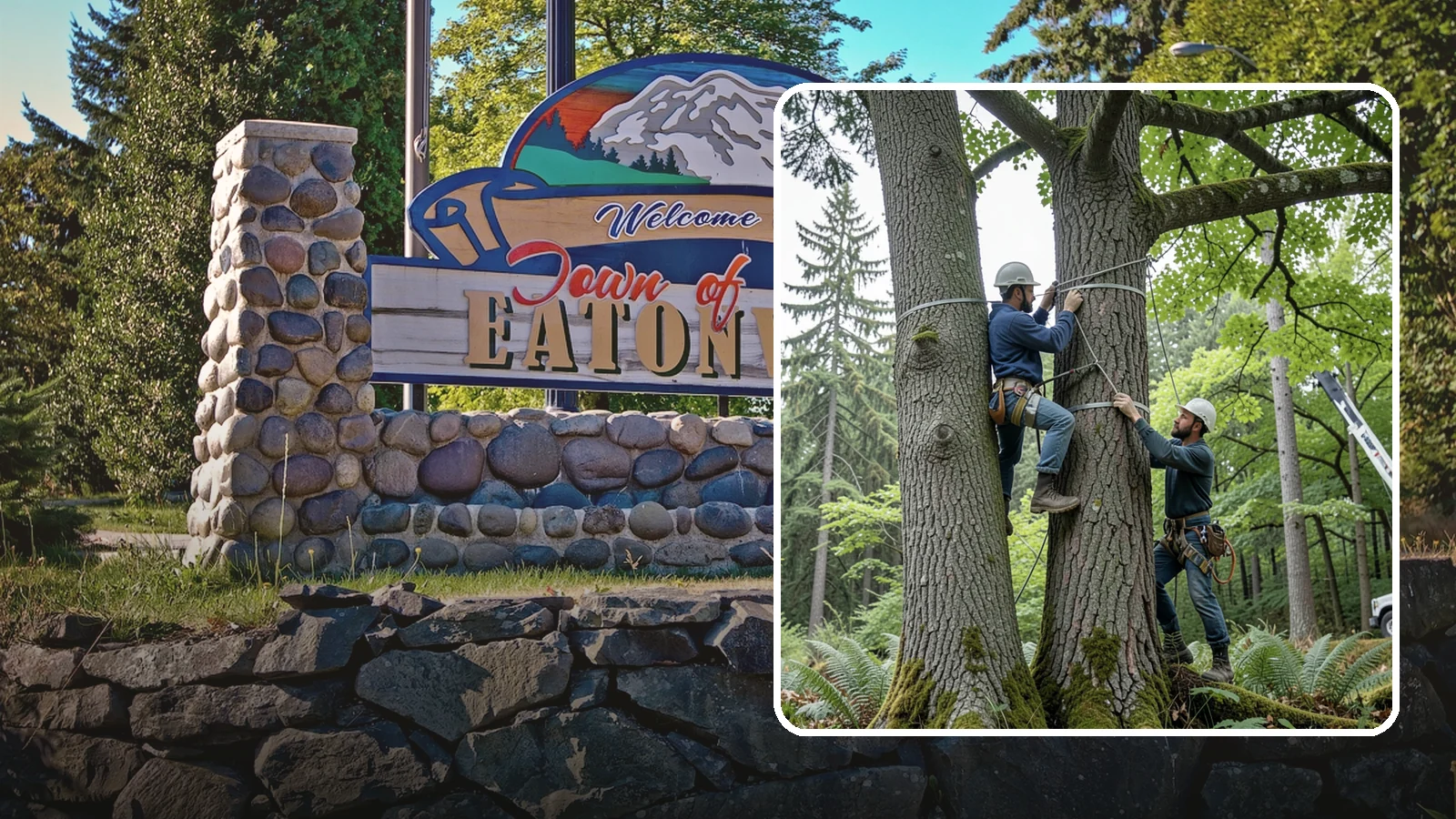 Limb support systems in Eatonville, Pierce County, WA - Support hardware installed to reduce the risk of limb failure.