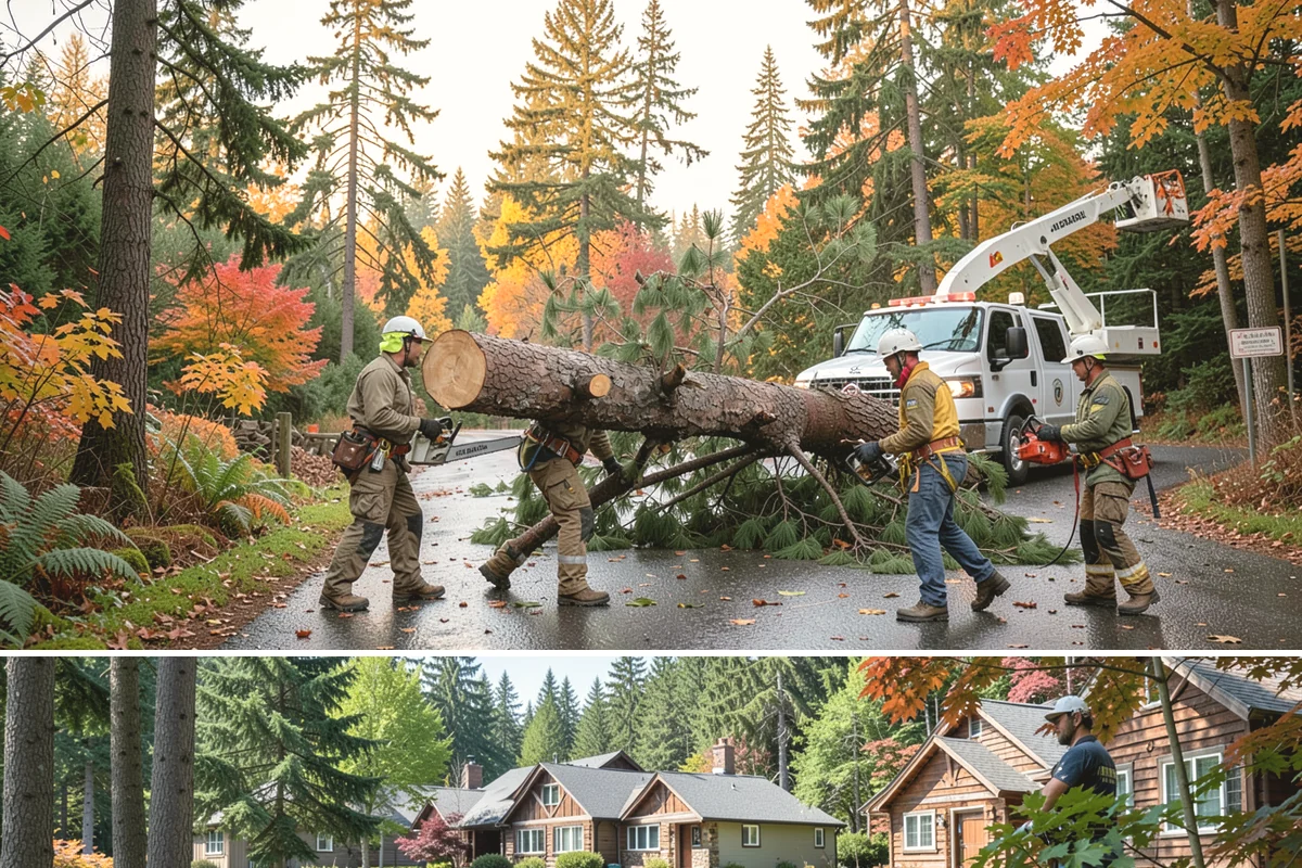 Limb support systems in Edgewood, Pierce County, WA - This service can generally be performed year-round in Puget Sound weather but requires careful planning to avoid ice loading on...