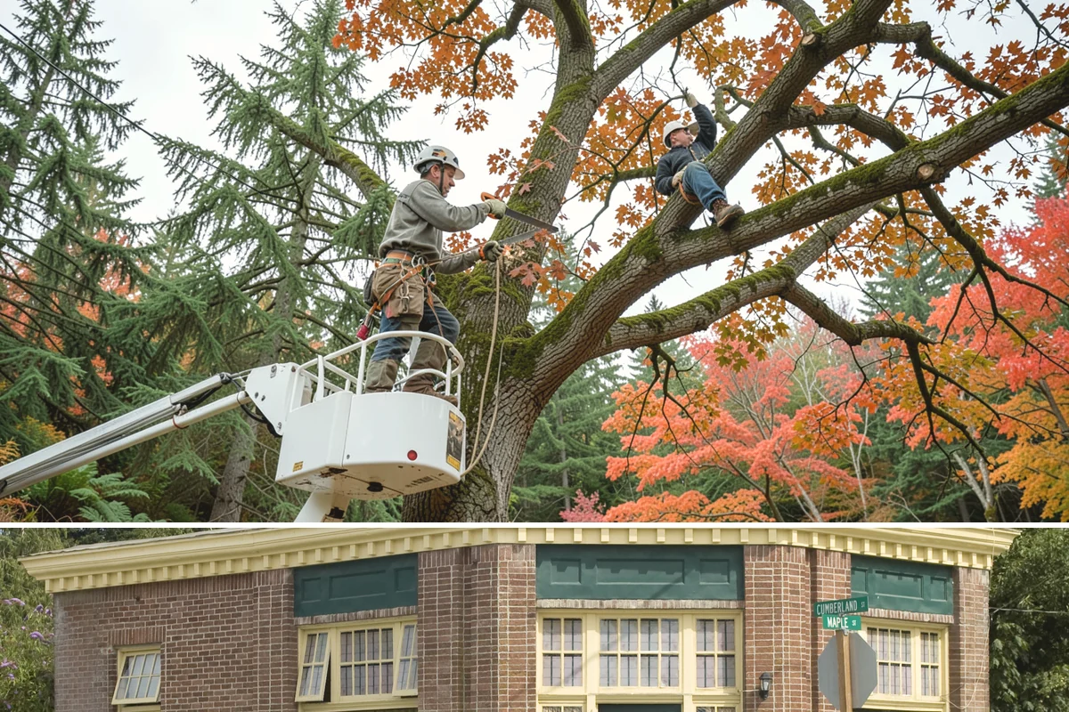 Limb support systems in Hamilton, Skagit County, WA - This service can generally be performed year-round in Puget Sound weather but requires careful planning to avoid ice loading on...