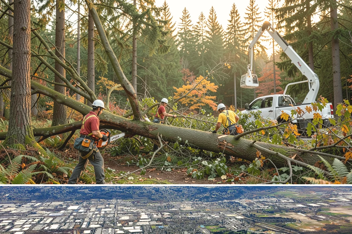 Limb support systems in Kent, King County, WA - This service can generally be performed year-round in Puget Sound weather but requires careful planning to avoid ice loading on...