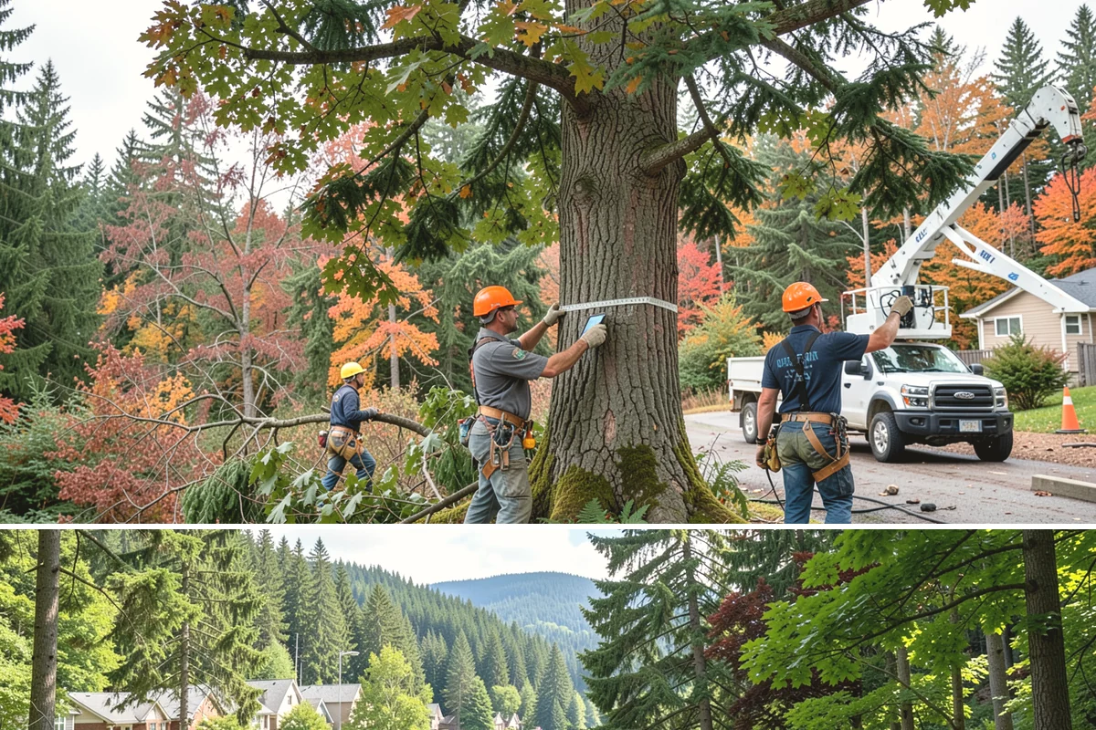 Limb support systems in Lake Forest Park, King County, WA - This service can generally be performed year-round in Puget Sound weather but requires careful planning to avoid ice loading on...