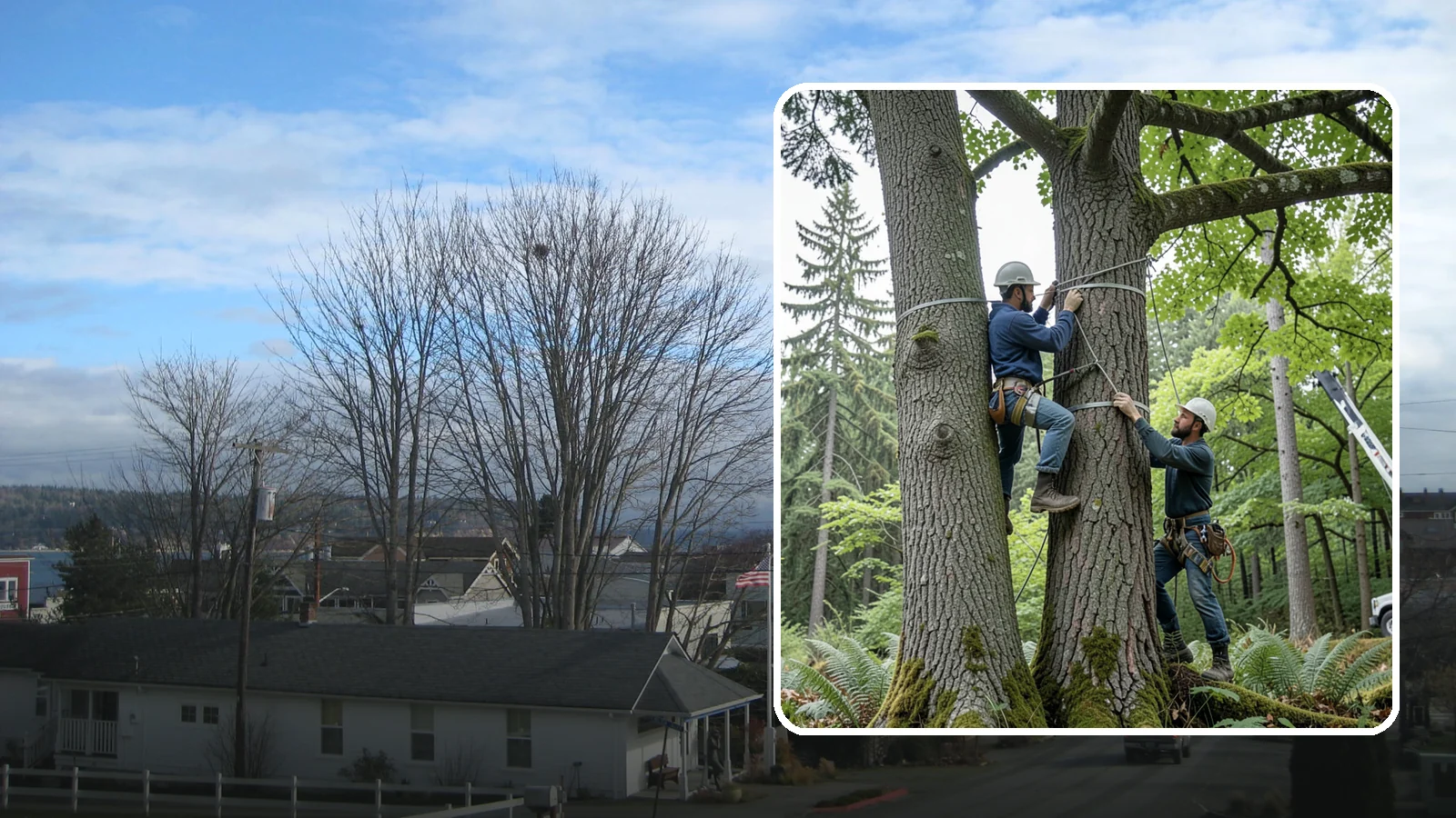 Limb support systems in Langley, Island County, WA - Support hardware installed to reduce the risk of limb failure.