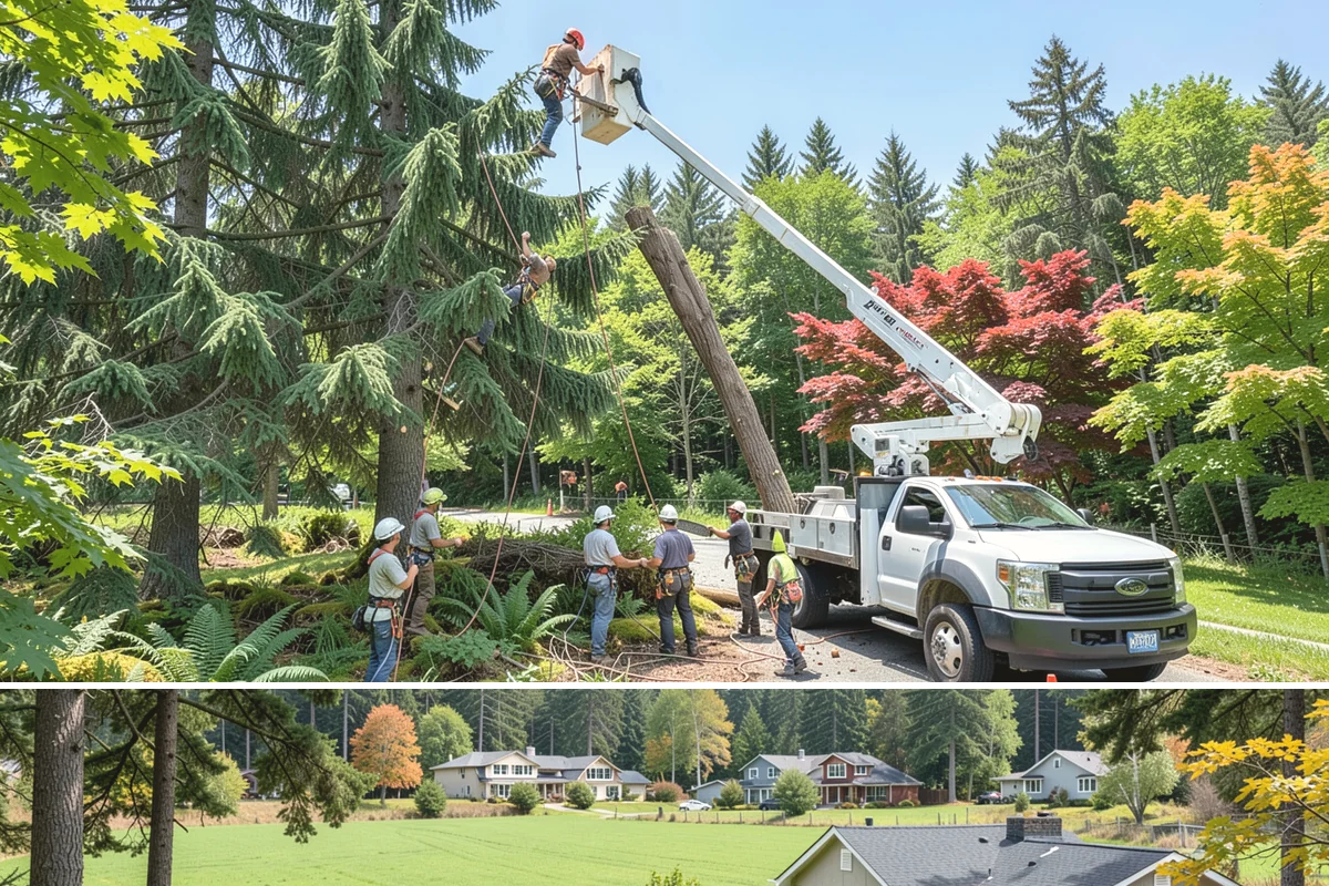 Limb support systems in Lyman, Skagit County, WA - This service can generally be performed year-round in Puget Sound weather but requires careful planning to avoid ice loading on...