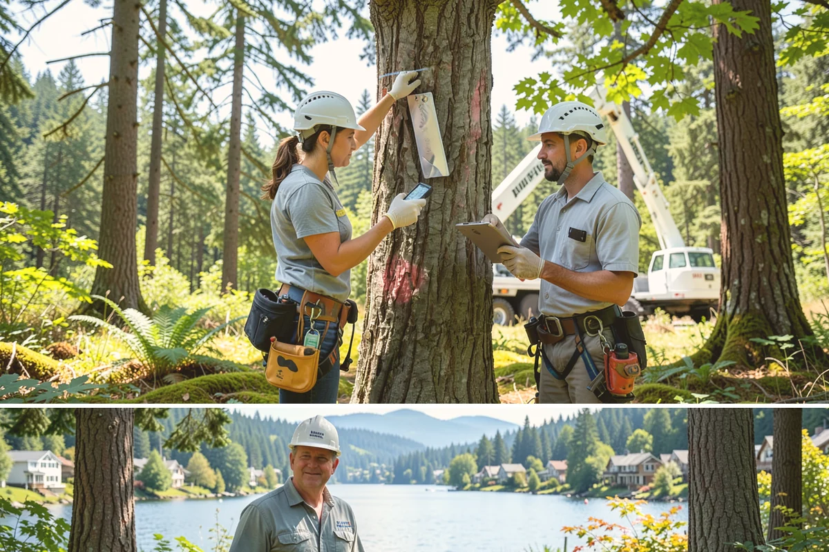 Limb support systems in Milton, King County, WA - This service can generally be performed year-round in Puget Sound weather but requires careful planning to avoid ice loading on...