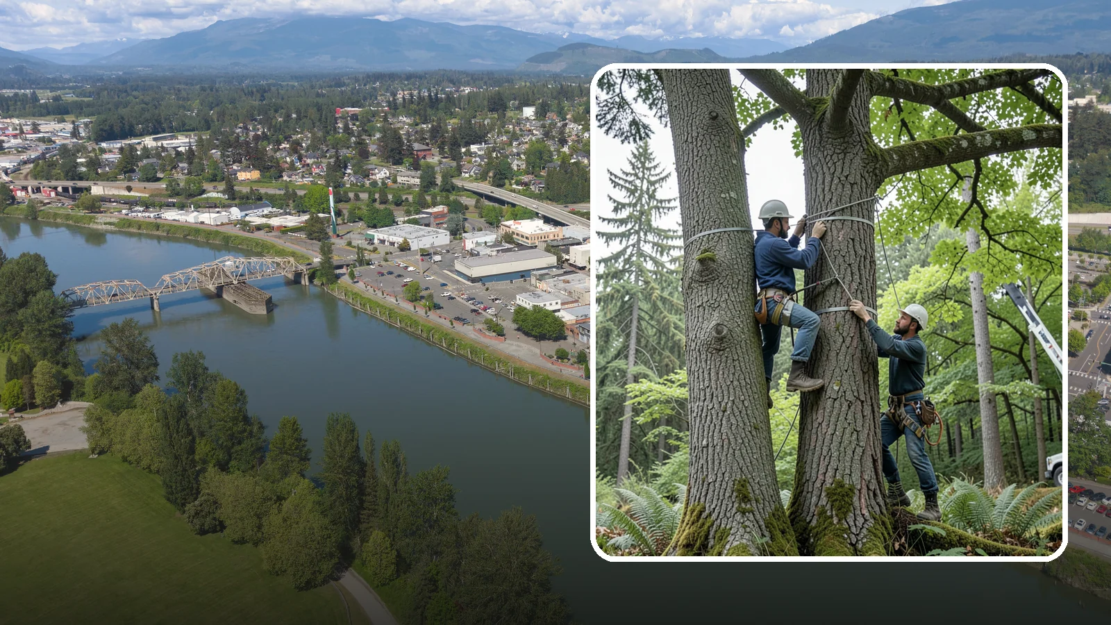 Limb support systems in Mount Vernon, Skagit County, WA - Support hardware installed to reduce the risk of limb failure.