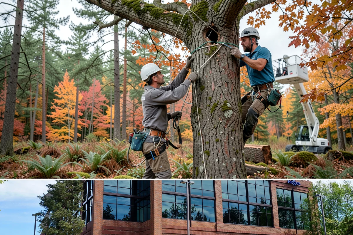 Limb support systems in Mountlake Terrace, Snohomish County, WA - This service can generally be performed year-round in Puget Sound weather but requires careful planning to avoid ice loading on...