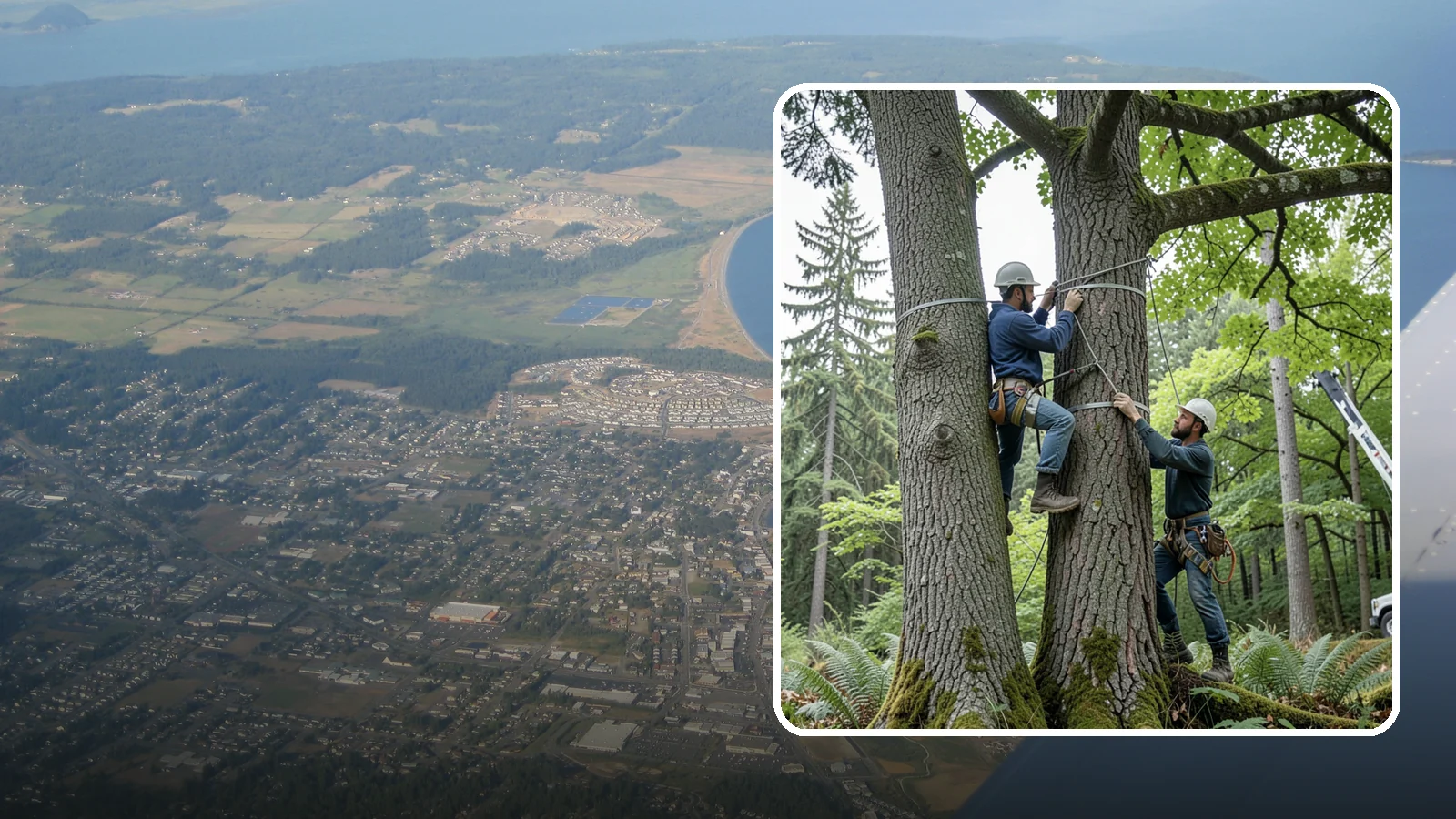 Limb support systems in Oak Harbor, Island County, WA - Support hardware installed to reduce the risk of limb failure.