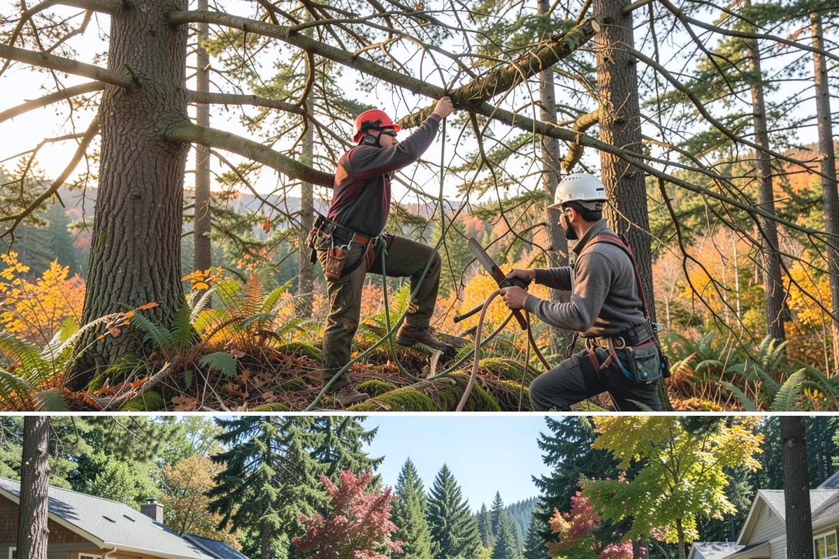Limb support systems in Orting, Pierce County, WA - This service can generally be performed year-round in Puget Sound weather but requires careful planning to avoid ice loading on...