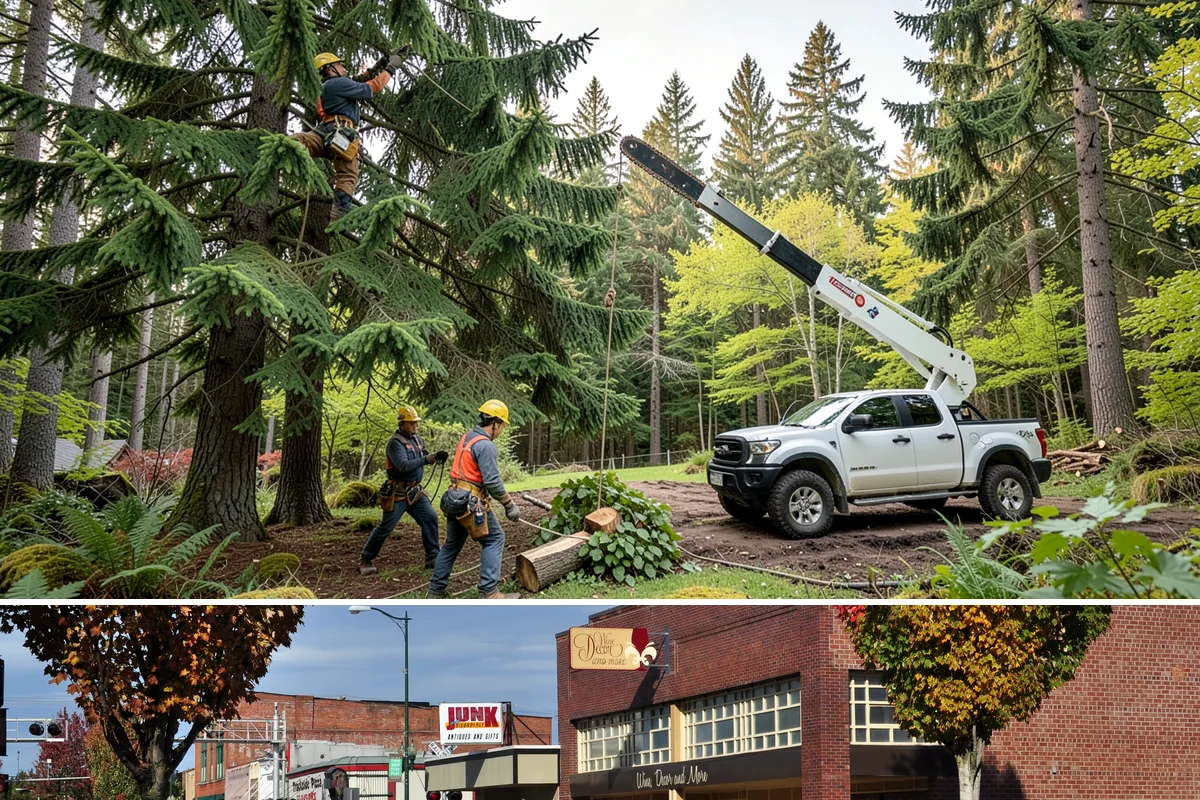Limb support systems in Puyallup, Pierce County, WA - This service can generally be performed year-round in Puget Sound weather but requires careful planning to avoid ice loading on...