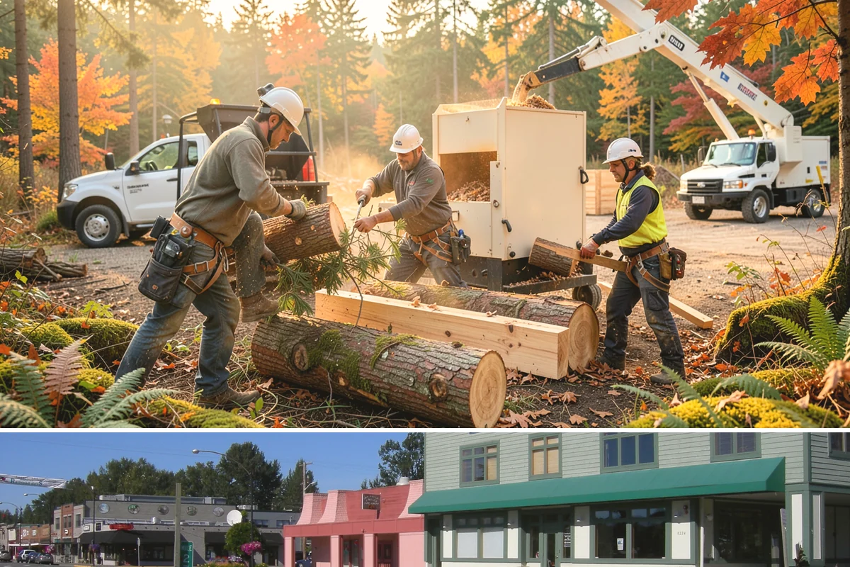 Limb support systems in Snoqualmie, King County, WA - This service can generally be performed year-round in Puget Sound weather but requires careful planning to avoid ice loading on...