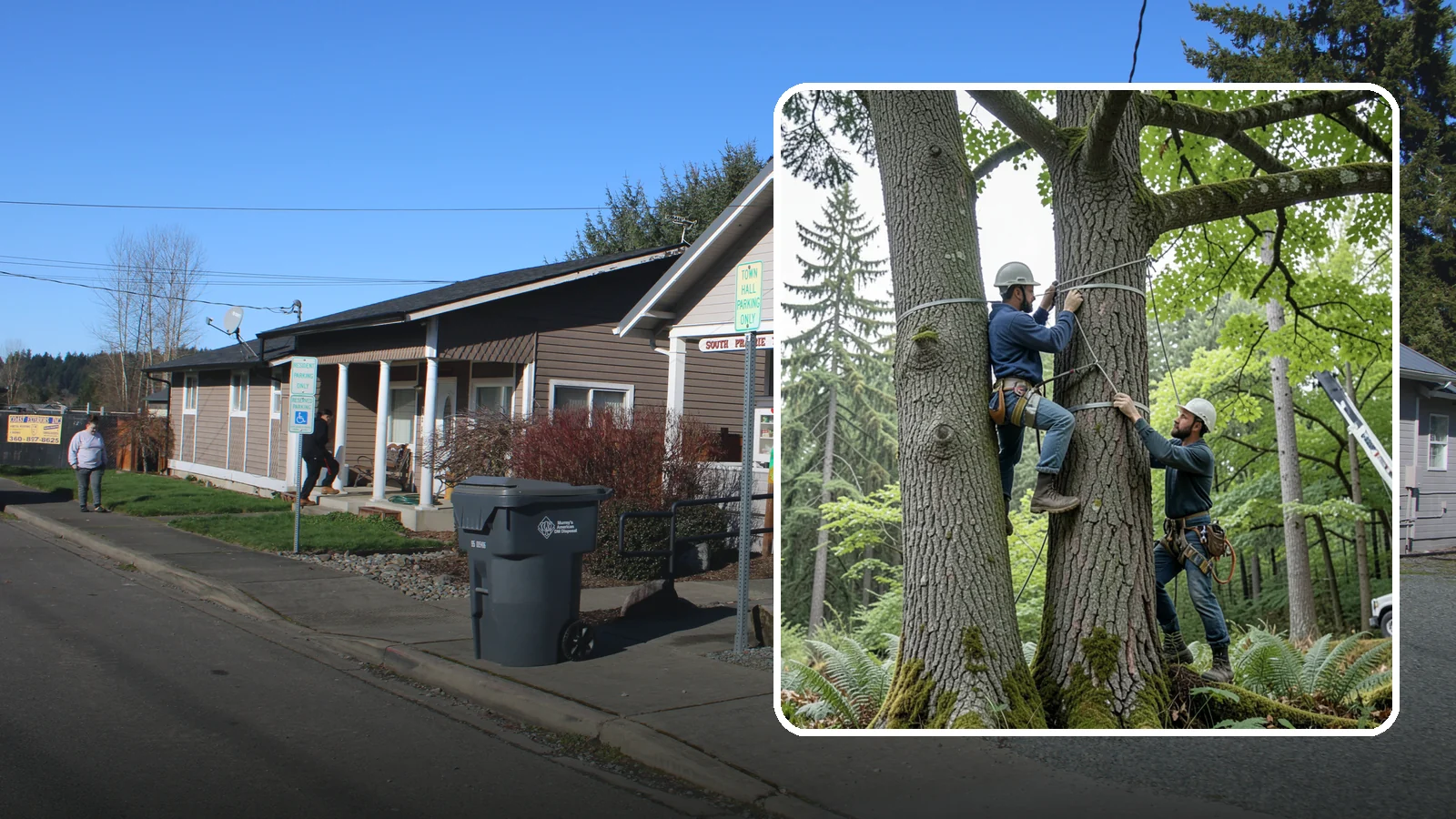 Limb support systems in South Prairie, Pierce County, WA - Support hardware installed to reduce the risk of limb failure.