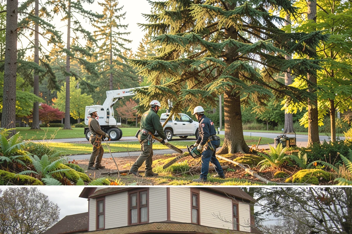 Limb support systems in Sumner, Pierce County, WA - This service can generally be performed year-round in Puget Sound weather but requires careful planning to avoid ice loading on...