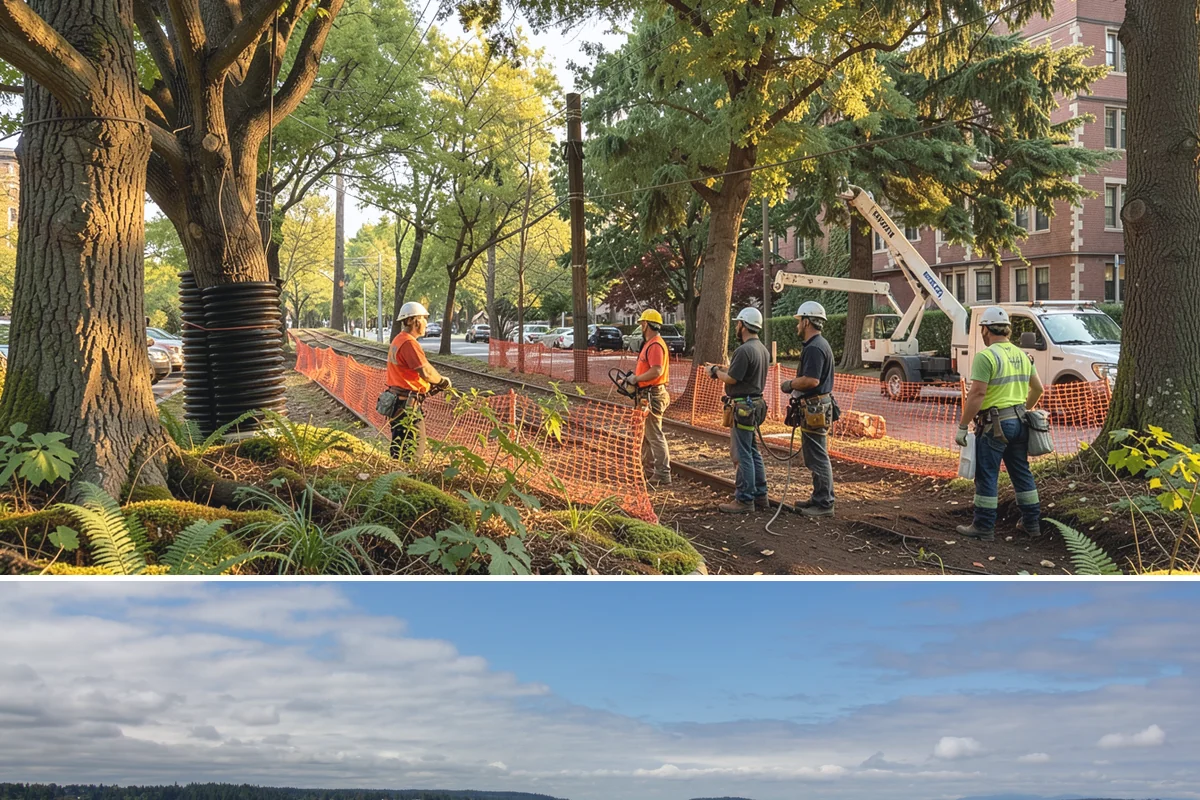 Limb support systems in University Place, Pierce County, WA - This service can generally be performed year-round in Puget Sound weather but requires careful planning to avoid ice loading on...