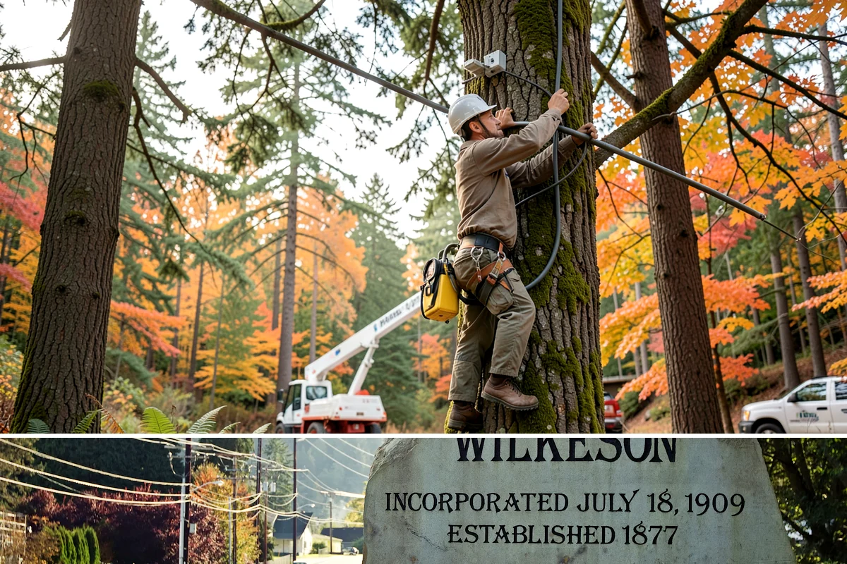 Limb support systems in Wilkeson, Pierce County, WA - This service can generally be performed year-round in Puget Sound weather but requires careful planning to avoid ice loading on...