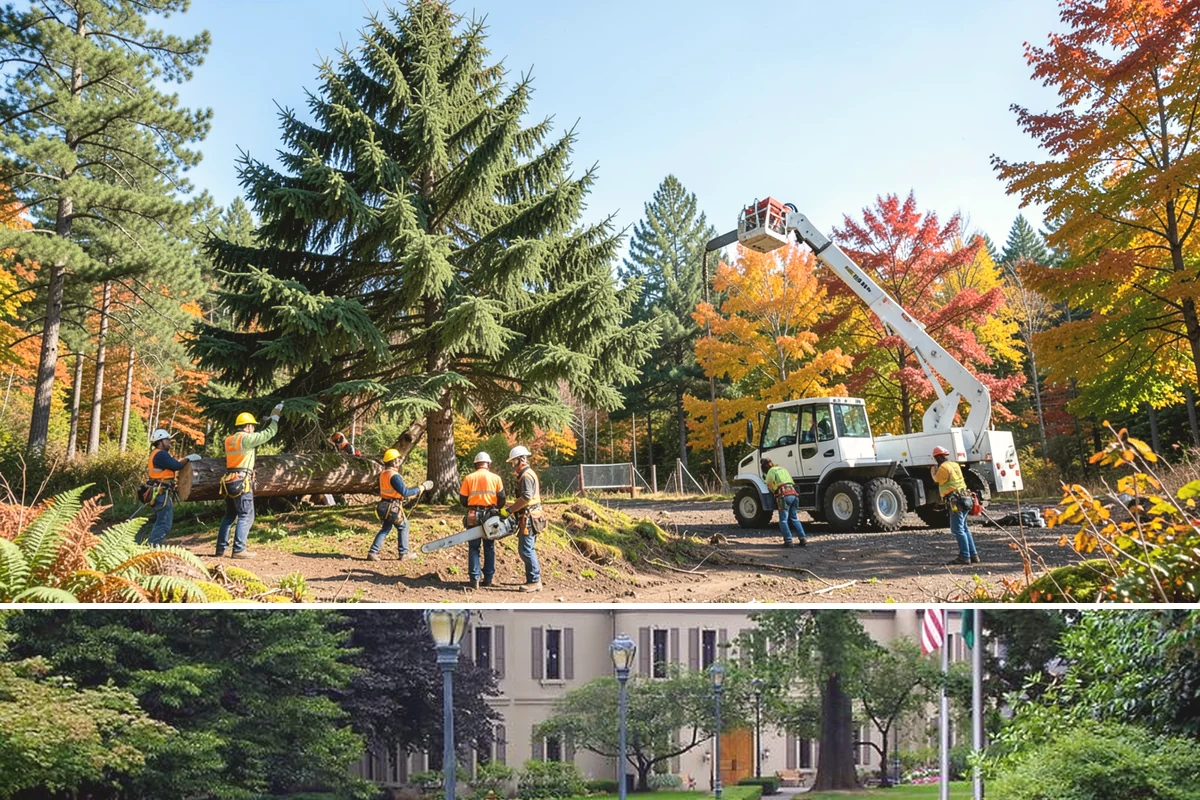 Limb support systems in Woodinville, King County, WA - This service can generally be performed year-round in Puget Sound weather but requires careful planning to avoid ice loading on...