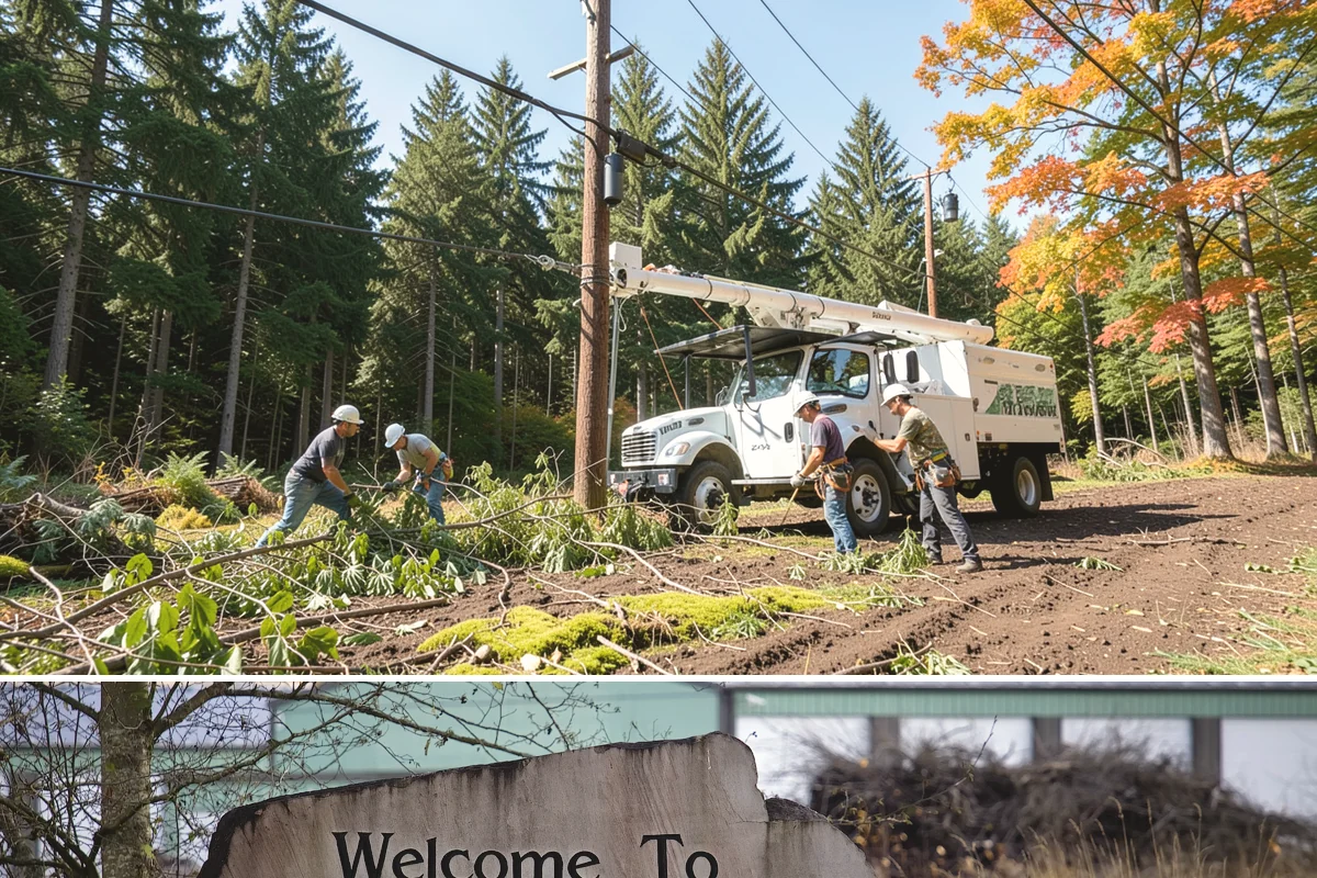 Log hauling in Buckley, Pierce County, WA - Service timing depends on seasonal moisture levels that impact wood drying rates for milling or chipping, with operations adapted...