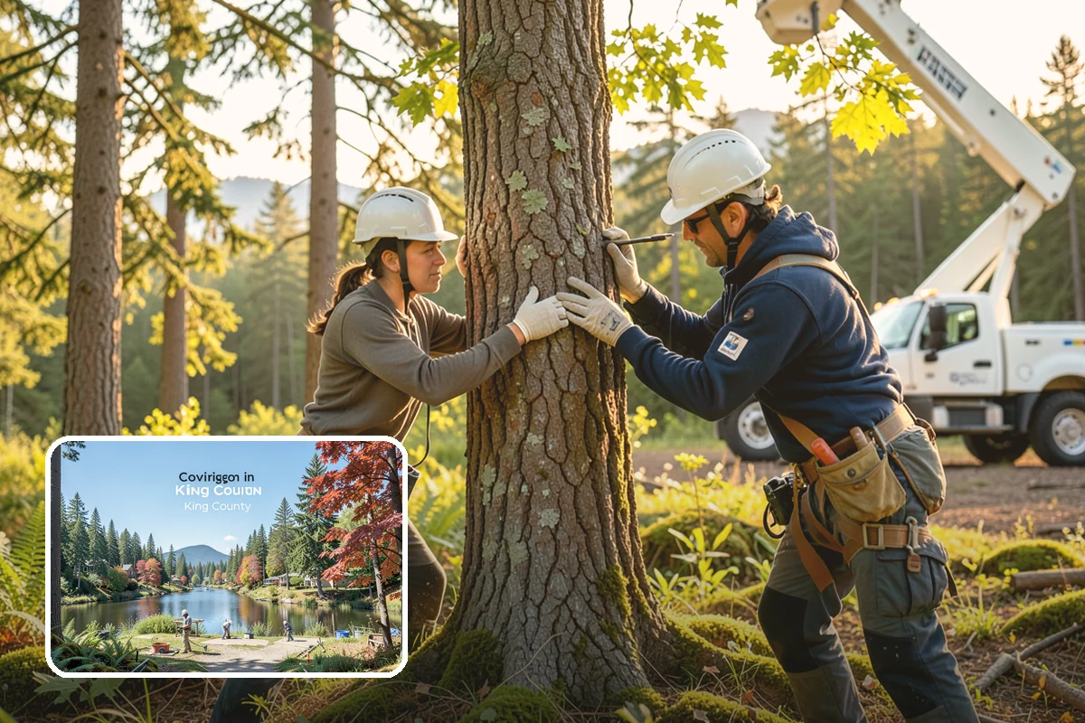 Log hauling in Covington, King County, WA - Turns removed wood and debris into usable products
