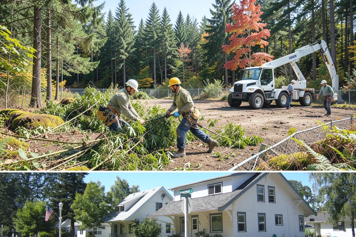 Log hauling in DuPont, Pierce County, WA - Service timing depends on seasonal moisture levels that impact wood drying rates for milling or chipping, with operations adapted...