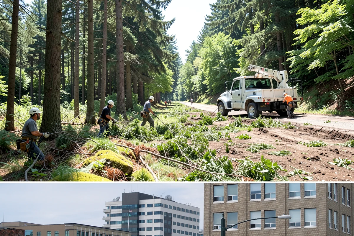 Log hauling in Everett, Snohomish County, WA - Service timing depends on seasonal moisture levels that impact wood drying rates for milling or chipping, with operations adapted...