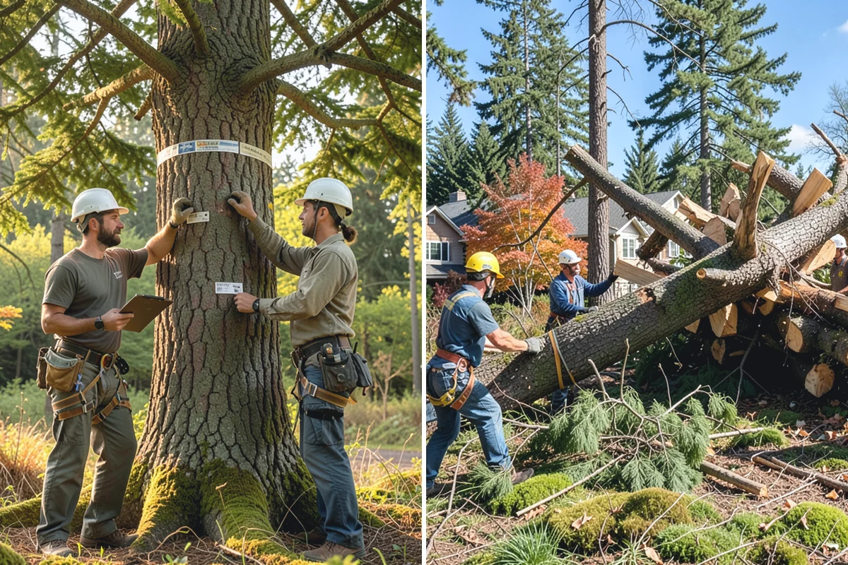 Log hauling in Granite Falls, Snohomish County, WA - Sort material by type and size