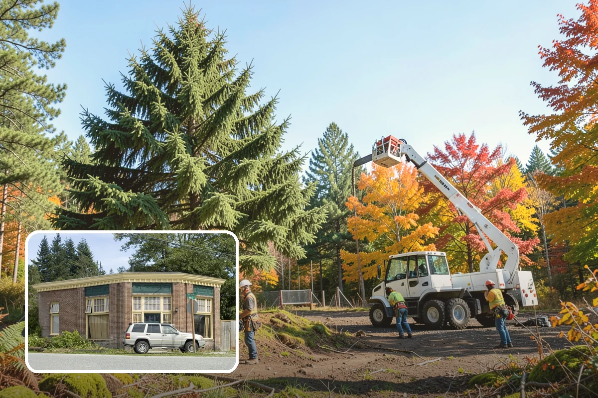 Log hauling in Hamilton, Skagit County, WA - Turns removed wood and debris into usable products